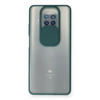 Xiaomi Mi 10T Lite Kılıf Palm Buzlu Kamera Sürgülü Silikon - Yeşil