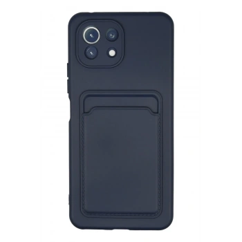 Xiaomi Mi 11 Kılıf Kelvin Kartvizitli Silikon - Lacivert