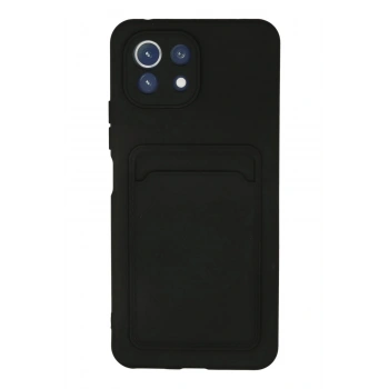 Xiaomi Mi 11 Kılıf Kelvin Kartvizitli Silikon - Siyah