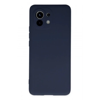 Xiaomi Mi 11 Kılıf Nano içi Kadife Silikon - Lacivert
