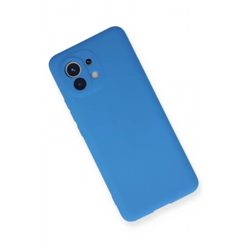 Xiaomi Mi 11 Kılıf Nano içi Kadife Silikon - Mavi