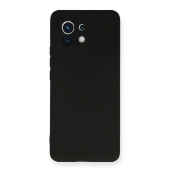 Xiaomi Mi 11 Kılıf Nano içi Kadife Silikon - Siyah