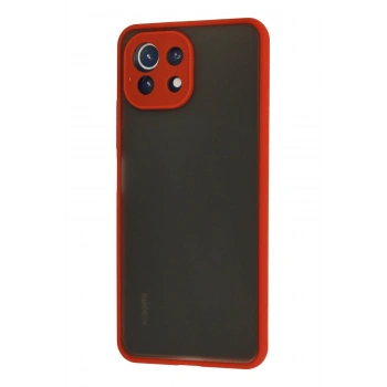 Xiaomi Mİ 11 Lite Kılıf Montreal Silikon Kapak - Kırmızı