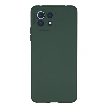 Xiaomi Mİ 11 Lite Kılıf Nano içi Kadife Silikon - Koyu Yeşil