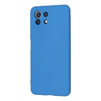Xiaomi Mİ 11 Lite Kılıf Nano içi Kadife Silikon - Mavi
