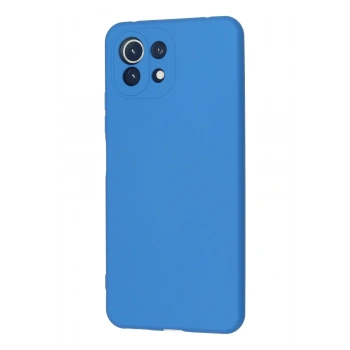 Xiaomi Mİ 11 Lite Kılıf Nano içi Kadife Silikon - Mavi