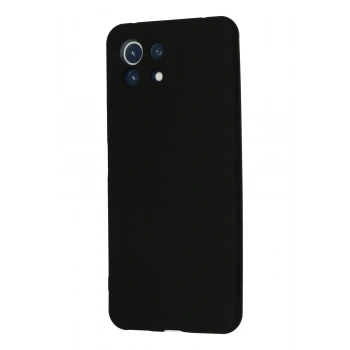 Xiaomi Mİ 11 Lite Kılıf Nano içi Kadife Silikon - Siyah