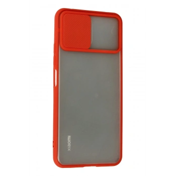 Xiaomi Mİ 11 Lite Kılıf Palm Buzlu Kamera Sürgülü Silikon - Kırmızı
