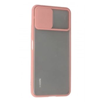 Xiaomi Mİ 11 Lite Kılıf Palm Buzlu Kamera Sürgülü Silikon - Pembe