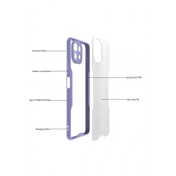Xiaomi Mİ 11 Lite Kılıf Platin Silikon - Lacivert