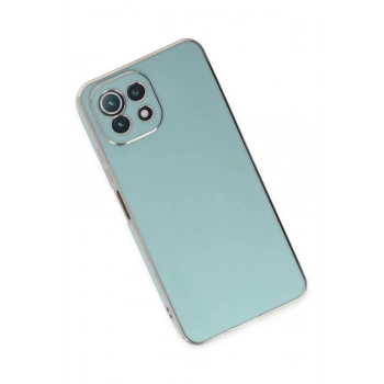 Xiaomi Mİ 11 Lite Kılıf Volet Silikon - Açık Yeşil