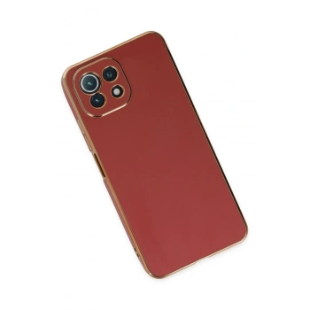 Xiaomi Mİ 11 Lite Kılıf Volet Silikon - Kırmızı