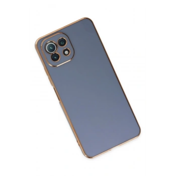 Xiaomi Mİ 11 Lite Kılıf Volet Silikon - Mavi