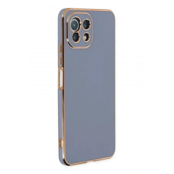 Xiaomi Mİ 11 Lite Kılıf Volet Silikon - Mavi