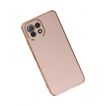 Xiaomi Mİ 11 Lite Kılıf Volet Silikon - Pembe