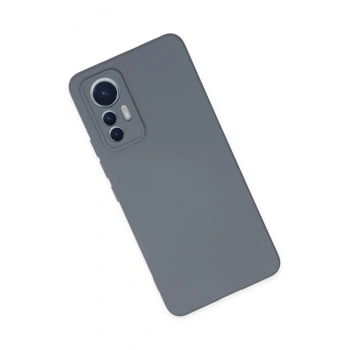 Xiaomi Mi 12 Lite Kılıf Nano içi Kadife Silikon - Gri