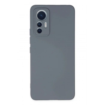 Xiaomi Mi 12 Lite Kılıf Nano içi Kadife Silikon - Gri