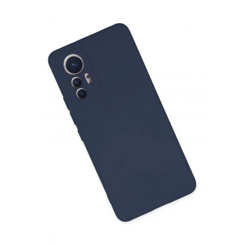 Xiaomi Mi 12 Lite Kılıf Nano içi Kadife Silikon - Lacivert