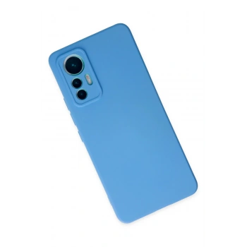 Xiaomi Mi 12 Lite Kılıf Nano içi Kadife Silikon - Mavi