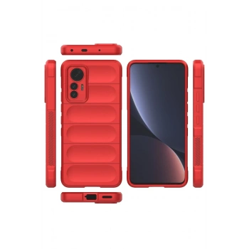 Xiaomi Mi 12 Lite Kılıf Optimum Silikon - Kırmızı