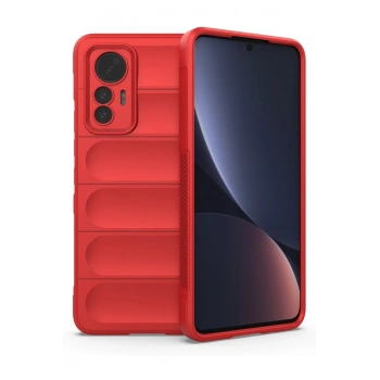 Xiaomi Mi 12 Lite Kılıf Optimum Silikon - Kırmızı