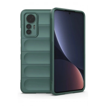 Xiaomi Mi 12 Lite Kılıf Optimum Silikon - Koyu Yeşil