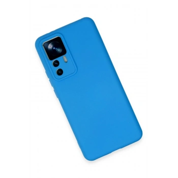 Xiaomi Mi 12T Pro Kılıf Nano içi Kadife Silikon - Mavi