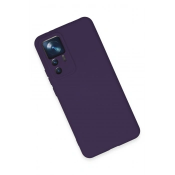 Xiaomi Mi 12T Pro Kılıf Nano içi Kadife Silikon - Mor