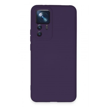 Xiaomi Mi 12T Pro Kılıf Nano içi Kadife Silikon - Mor