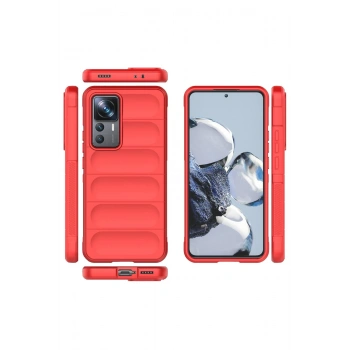 Xiaomi Mi 12T Pro Kılıf Optimum Silikon - Kırmızı