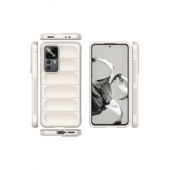 Xiaomi Mi 12T Pro Kılıf Optimum Silikon - Krem