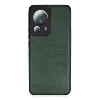 Xiaomi Mi 13 Lite Kılıf Loop Deri Silikon - Yeşil