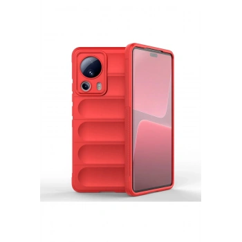 Xiaomi Mi 13 Lite Kılıf Optimum Silikon - Kırmızı