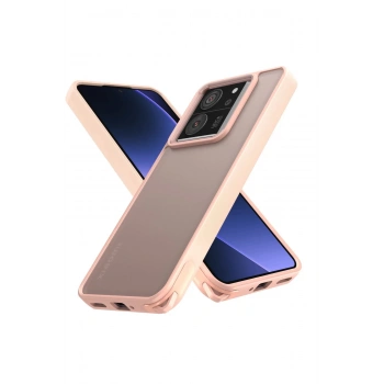 Xiaomi Mi 13T Kılıf Elegant Kapak - Pudra