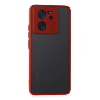 Xiaomi Mi 13T Pro Kılıf Montreal Silikon Kapak - Kırmızı