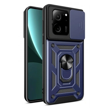 Xiaomi Mi 13T Pro Kılıf Pars Lens Yüzüklü Silikon - Lacivert