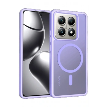 Xiaomi Mi 14T Pro Jota Magsafe Kapak - Lila