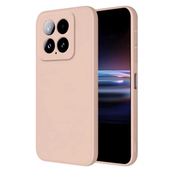 Xiaomi Mi 14T Pro Kılıf Nano içi Kadife Silikon - Pudra