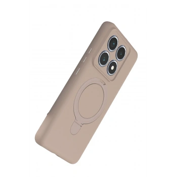 Xiaomi Mi 14T Pro Regal Magsafe Standlı Kapak - Çöl Titanyum