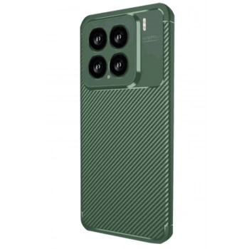 Xiaomi Mi 15 Kılıf Auto Focus Karbon Kapak - Koyu Yeşil