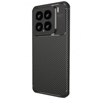 Xiaomi Mi 15 Kılıf Auto Focus Karbon Kapak - Siyah