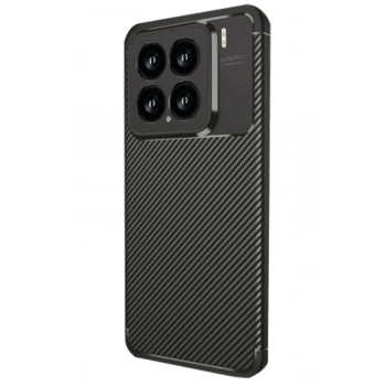 Xiaomi Mi 15 Kılıf Auto Focus Karbon Kapak - Siyah