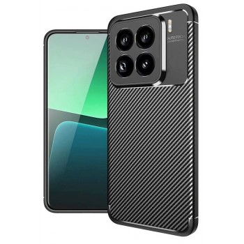 Xiaomi Mi 15 Pro Kılıf Auto Focus Karbon Kapak - Siyah