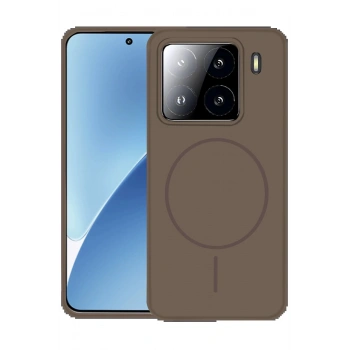 Xiaomi Mi 15 Pro Kılıf Jully Magsafe Kapak - Kahverengi