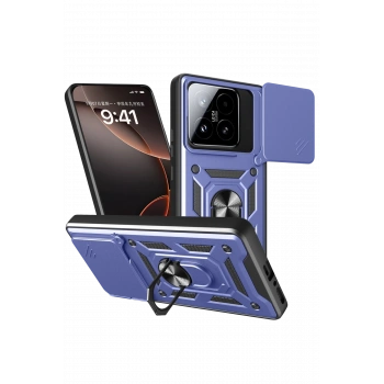 Xiaomi Mi 15T Pars Lens Yüzüklü Silikon - Lacivert