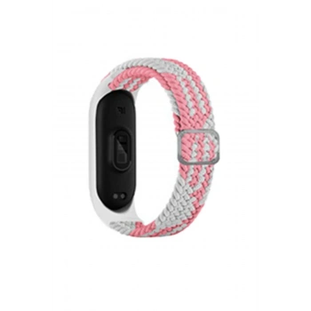 Xiaomi Mi Band 6 Star Kordon - Pembe-Beyaz