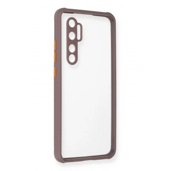 Xiaomi Mi Note 10 Lite Kılıf Miami Şeffaf Silikon - Açık Mor