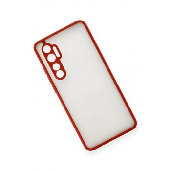 Xiaomi Mi Note 10 Lite Kılıf Montreal Silikon Kapak - Kırmızı