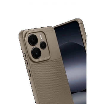 Xiaomi Note 14 5G Auto Focus Karbon Kapak - Kahverengi