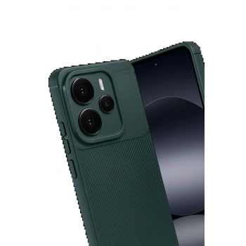 Xiaomi Note 14 5G Auto Focus Karbon Kapak - Koyu Yeşil